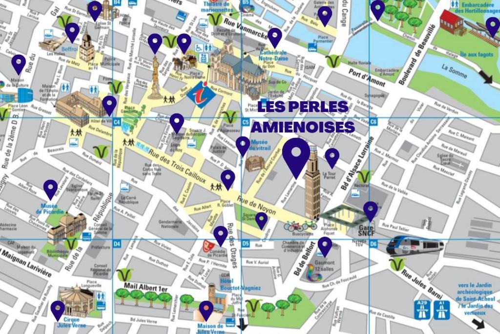 Les Perles Amienoises✩Black Pearl☆Hyper Centre☆ อาเมียงส์ ภายนอก รูปภาพ